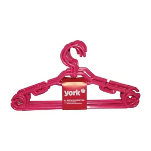 York Plastic Hanger Hook 6pc