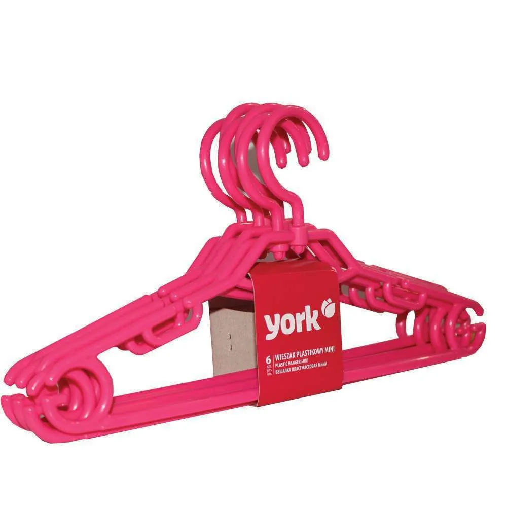 York Plastic Hanger Hook 6pc